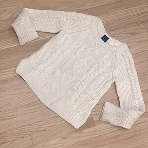 Baby Gap size 5 all cotton slightly off white knit sweater.